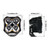 Xk Glow - 5" Spot Beam Cube Light 2 Piece Kit - XK067005-KIT