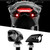 Xk Glow - Mini Led Turn Signal Black Red Pair - XK034022-RB