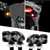Xk Glow - Mini Led Turn Signal Blk Kit Front & Rear Amber/red - XK034022-B-KIT