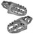 Zeta - Aluminum Footpegs Grey - ZE93-1908