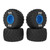 Arrma - dBoots Chevron MT Tire Set Glued (Blue) (2 Pairs) - GROM - -3982