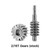 Injora - 2/16T Worm Gear Set for SCX30 - SCX30-14-16T