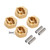 Injora - 3mm Brass Wheel Hex for SCX24 - SCX24-33GD