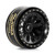 Injora - Black Brass 0.7" D19 Beadlock Wheels (W7005) - W7005BB-19