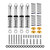Injora - LS 55mm Silver Oil Shocks for TRX4M - 4M-123SR