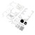 Losi - Body Cage Set, White: 22S DLM - -4252