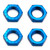 Team Associated - FT Wheel Nuts, 17 mm, blue - 81082