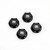 TEKNO RC - Wheel Nuts (17mm, BLACK M12x1.0, 4pcs) - 5116BK