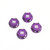 TEKNO RC - Wheel Nuts (17mm, PURPLE M12x1.0, 4pcs) - 5116BP