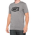 100-percent - Icon Ss Tee Heather Grey Lg - 20000-00027