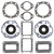 Vertex - Gasket Kit-kec 440rv(late)+ Jdx8/800 75-440 Cycl - 711089