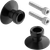 Zeta - Swingarm Spools M8 Black - ZS93-1600