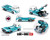 Kaido House X Mini Gt Volkswagen T1 Kaido Works V1 - Turquoise/white - Diecast