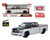 Motormax 1:25 Chevy Silverado Extended Cab 2006 Custom - Silver With Black Two-tone - Mijo Exclusives Limited Edition - Diecast