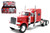 New Ray 1:32 Peterbilt 389 Cab - Long Haul Truckers - Display Tray Set Of 4 - Diecast