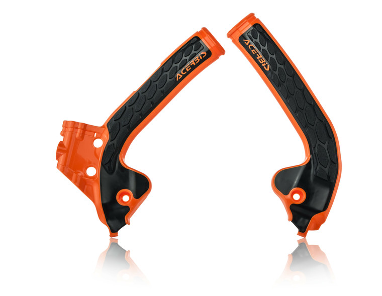 Acerbis - X-grip Frame Guard Orange/black - 2686045225