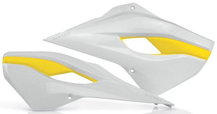 Acerbis - Radiator Shrouds White/yellow - 2393411070