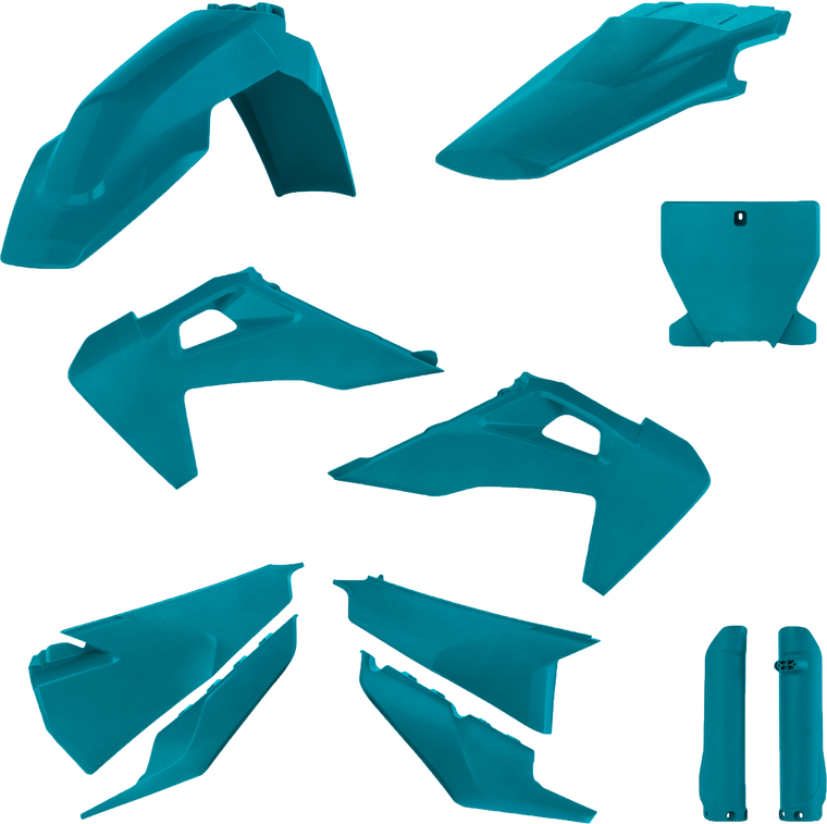 Acerbis - Full Plastic Kit Hus Teal Metallic - 2726557441