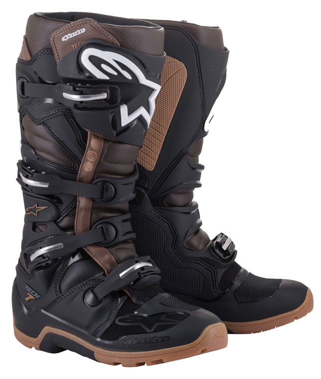 Alpinestars - Tech 7 Enduro Boots Black/dark Brown Sz 11 - 2012114-1089-11
