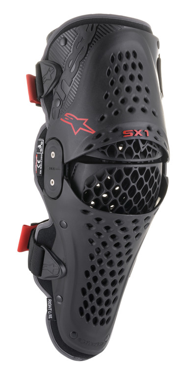 Alpinestars - Sx-1 V2 Knee Protector Black/red Lg/xl - 6506321-13-L/XL