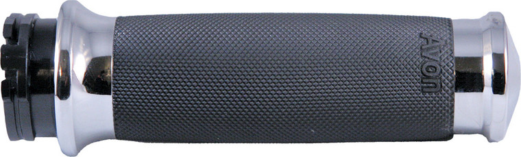 Avon - Custom Contour Grips Heated Tbw Chrome - CC-85-CH-FLY-HT Avon - Custom Contour Grips Heated Tbw Chrome - CC-85-CH-FLY-HT