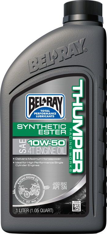 Bel-ray - Thumper Synthetic Ester 4t Engine Oil 10w-50 1l - 99550-B1LW