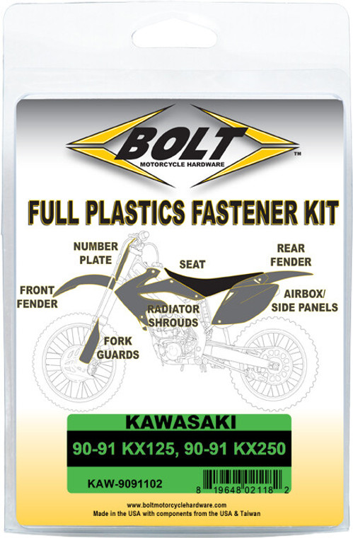 Bolt - Full Plastic Fastener Kaw - KAW-9091102 Bolt - Full Plastic Fastener Kaw - KAW-9091102