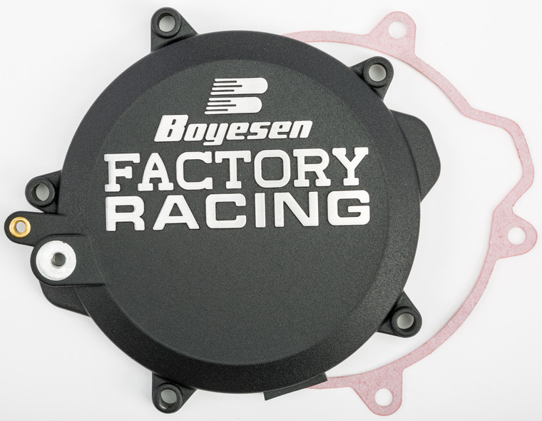 Boyesen - Factory Racing Clutch Cover Husky/ktm Black - CC-46AB