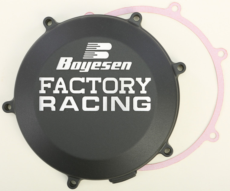 Boyesen - Motorcycle Clutch Cover Black - CC-18AB