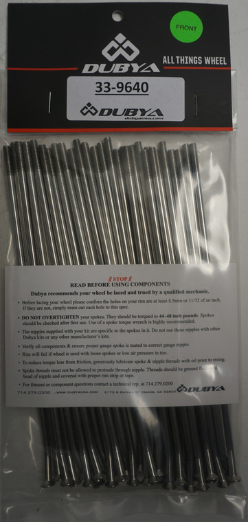 Bulldog - Front Spoke Kit 17" - 33-9640