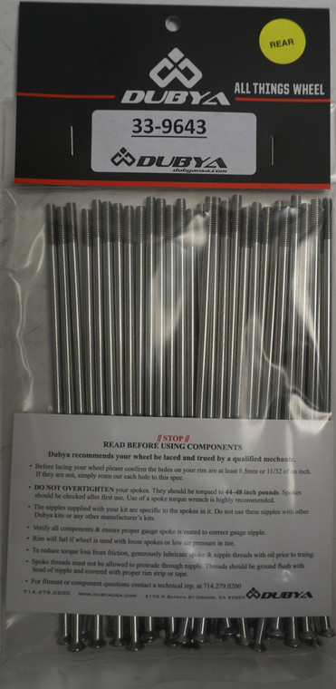 Bulldog - Rear Spoke Kit 16" - 33-9643