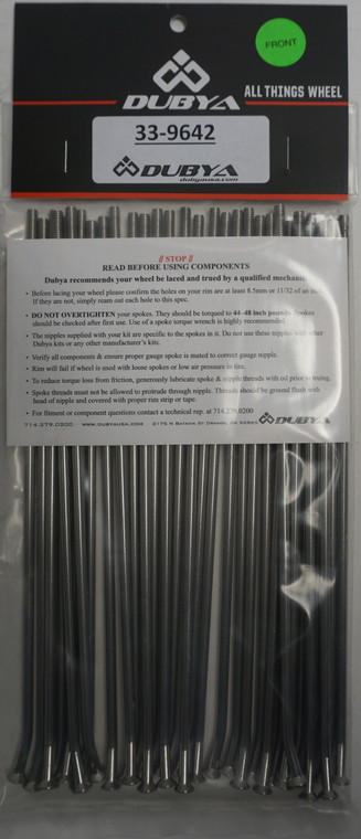 Bulldog - Front Spoke Kit 19" - 33-9642