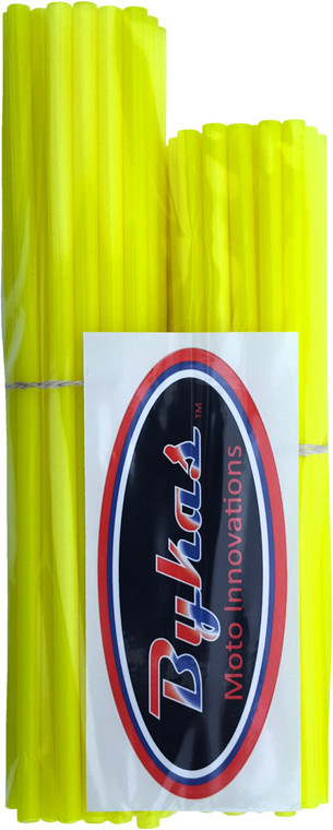 Bykas - Spoke Wraps Neon Yellow 72/pk 21"/19" - SN-Y Bykas - Spoke Wraps Neon Yellow 72/pk 21"/19" - SN-Y