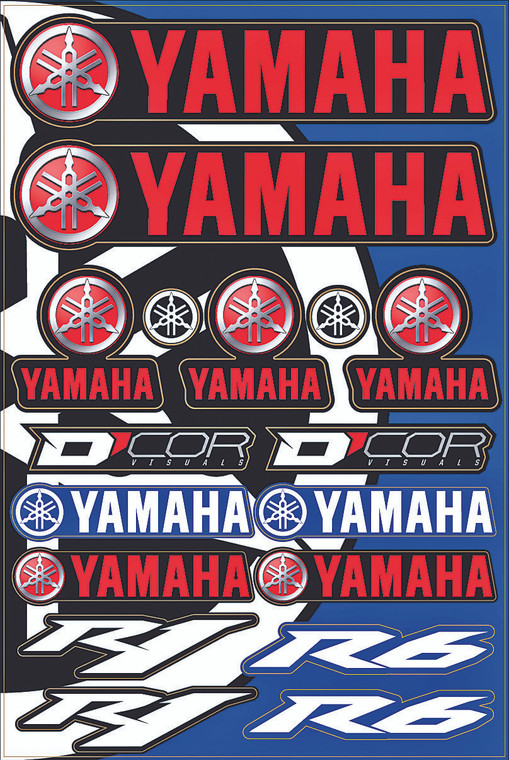 D-cor - Yamaha Street Decal Sheet - 40-50-102