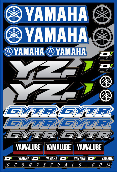 D-cor - Decal Sheet Yamaha Yzf - 40-50-100