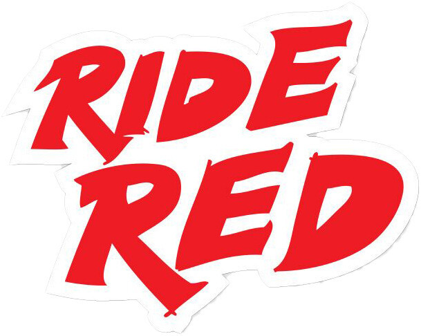 D-cor - Ride Red Decal 4" - 40-10-203