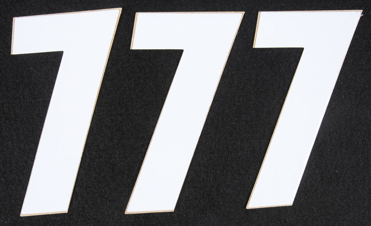 D-cor - Number 7 White 4" 3/pk - 45-14-7