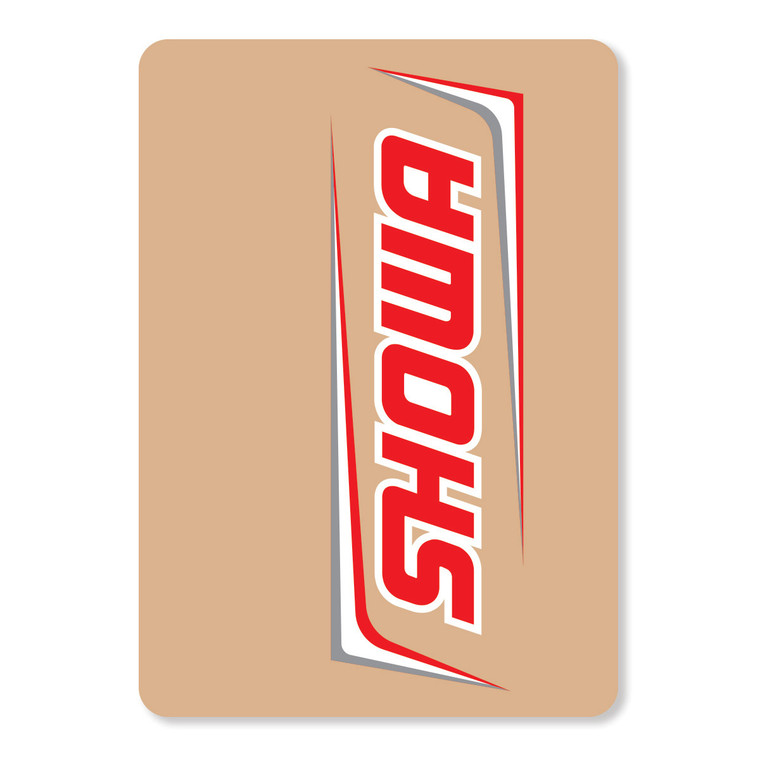 D-cor - Showa Upper Fork Decals Red/white - 40-80-115