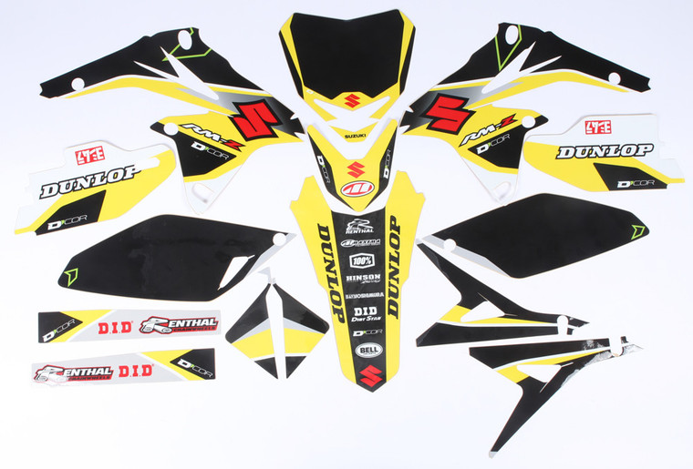 D-cor - Suzuki Raceline Graphics Complete Kit Black - 20-40-250 D-cor - Suzuki Raceline Graphics Complete Kit Black - 20-40-250