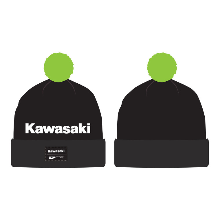 D-cor - Kawasaki Beanie Stripe Black - 70-134-1