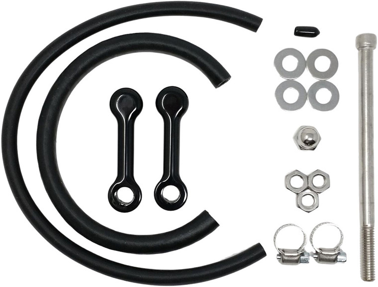 Dk Custom Products - Billet Tank Lift Kit 3" `10-17 Dyna Powder Coat Blk - DK-DYN-TLK-3-DC
