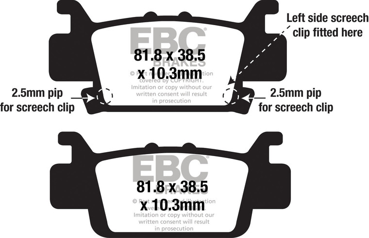 Ebc - Brake Pads - FA703SV