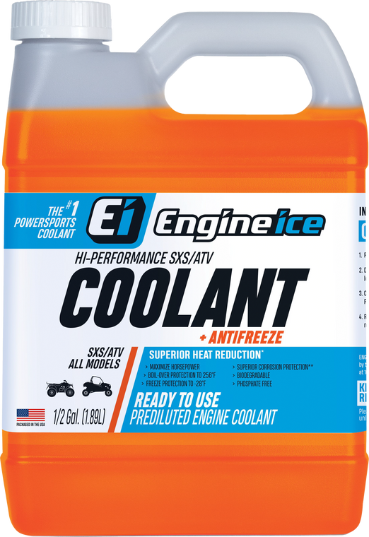 Engine Ice - Hi-performance Sxs/atv Coolant + Antifreeze 1/2 Gal - 12556 1/2 GAL