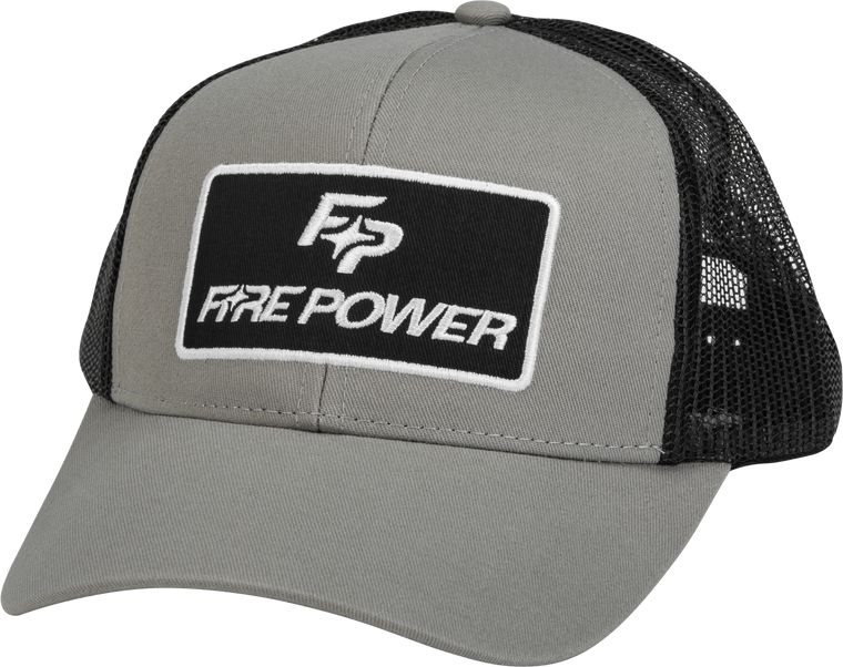 Fire Power - Curved Bill Hat Grey/black - 99-8109