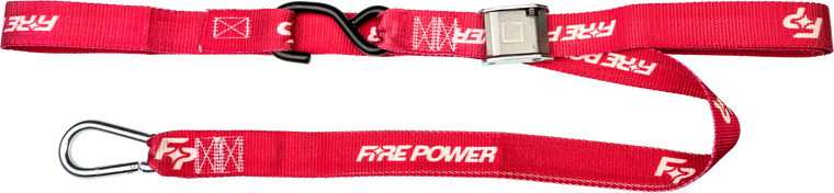 Fire Power - 1.5" Tie-down Soft-tye Red 2/pk - 29-13072
