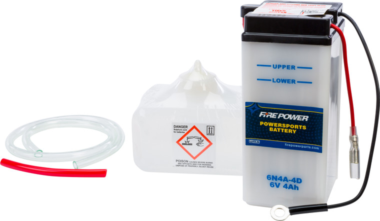 Fire Power - Battery W/acid 6n4a-4d 6v - 6N4A-4D