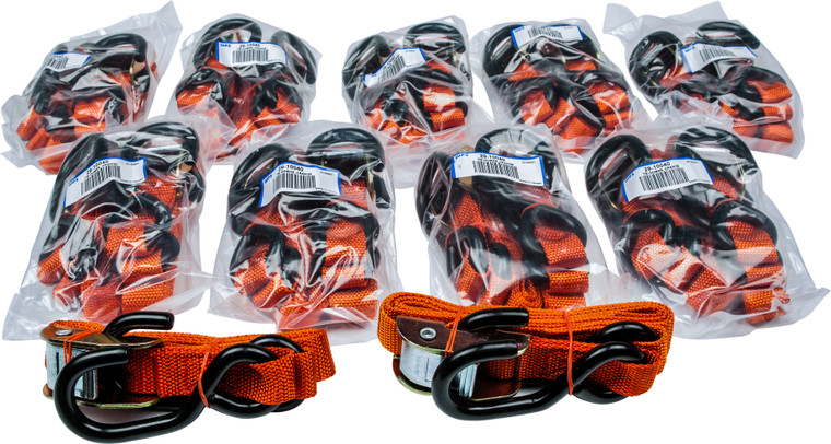 Fire Power - 1" Tie-down Orange 10/pairs - 21269BULK