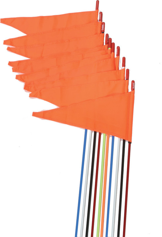 Firestik - Safety Flags Spring Mount Orange 7' 10/pk - SR7-PS-NO