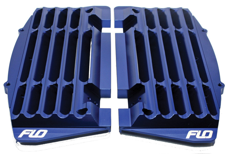Flo Motorsports - High Flow Radiator Braces Blue - FLO751BLU