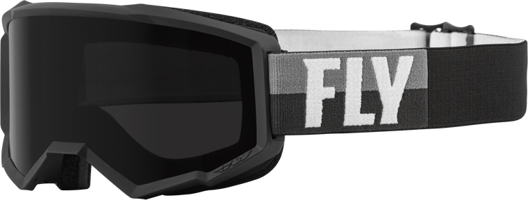Fly Racing - Zone W/c Goggle Black/white W/dark Smoke Hydrophoc Lens - 37-51672